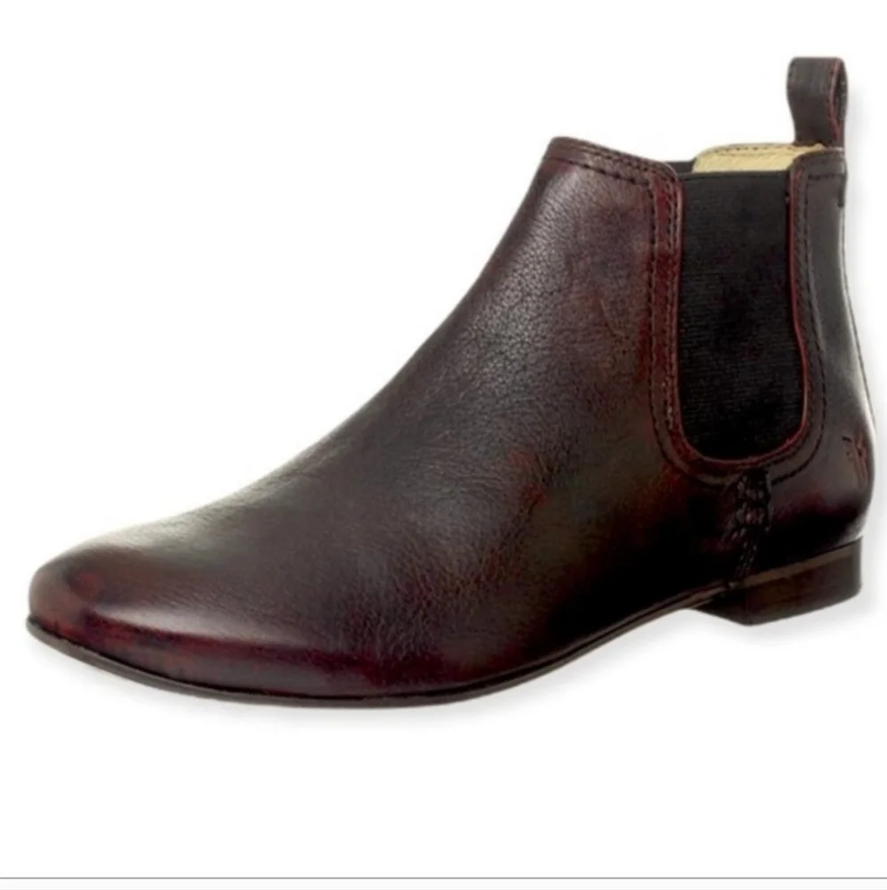 Frye Jillian Chelsea Leather Ankle Booties Size 6M